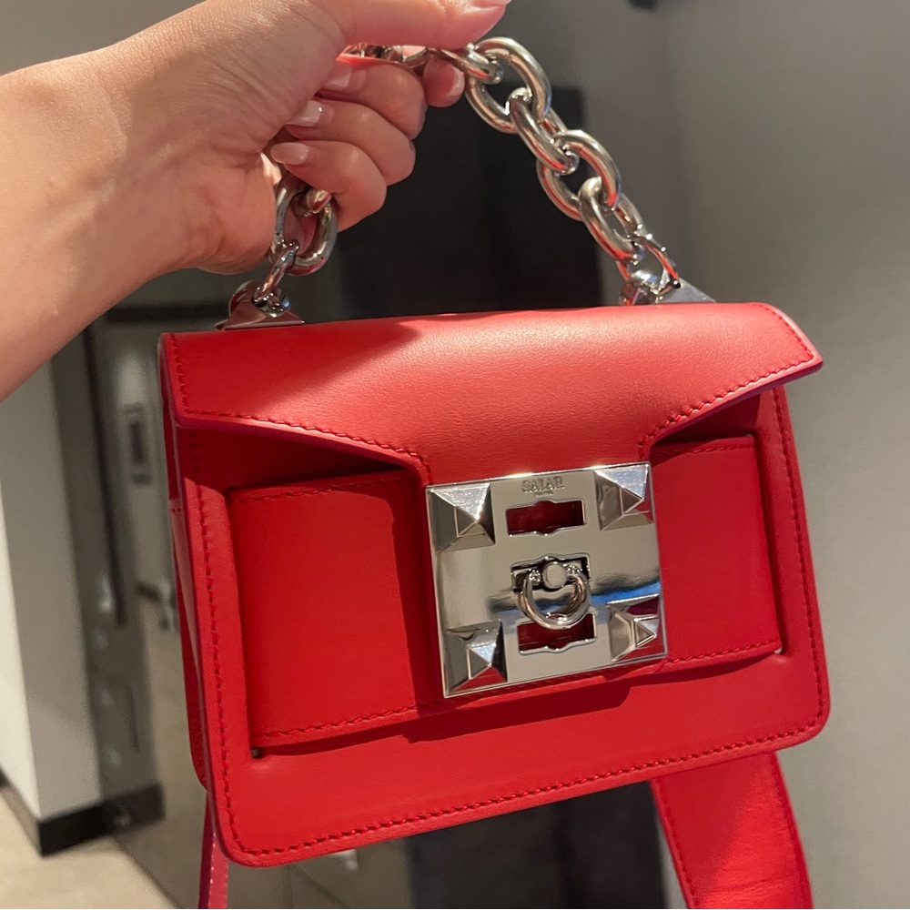 Salar Gaia Crossbody Bag in Cherry